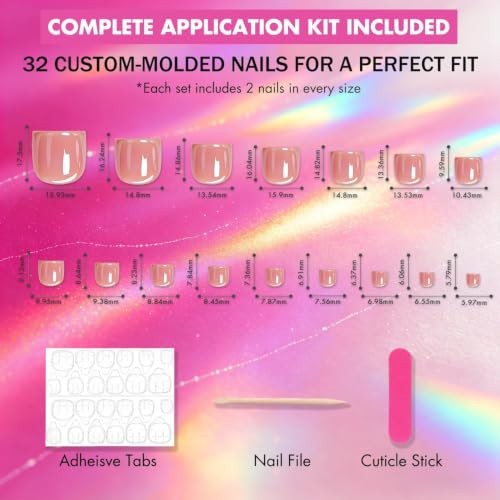 Plum Red Press on Toenails, 32 Pcs 16 Sizes Soft Gel Toe Press solid plum red