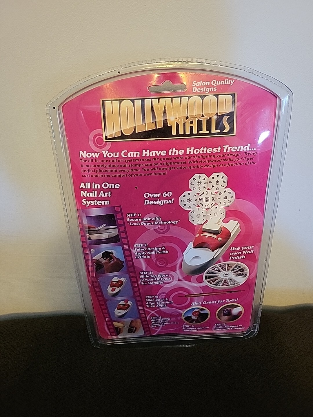 Brand New Inventel Hollywood Nails All In One Nail Art System Kit As Seen On TV
