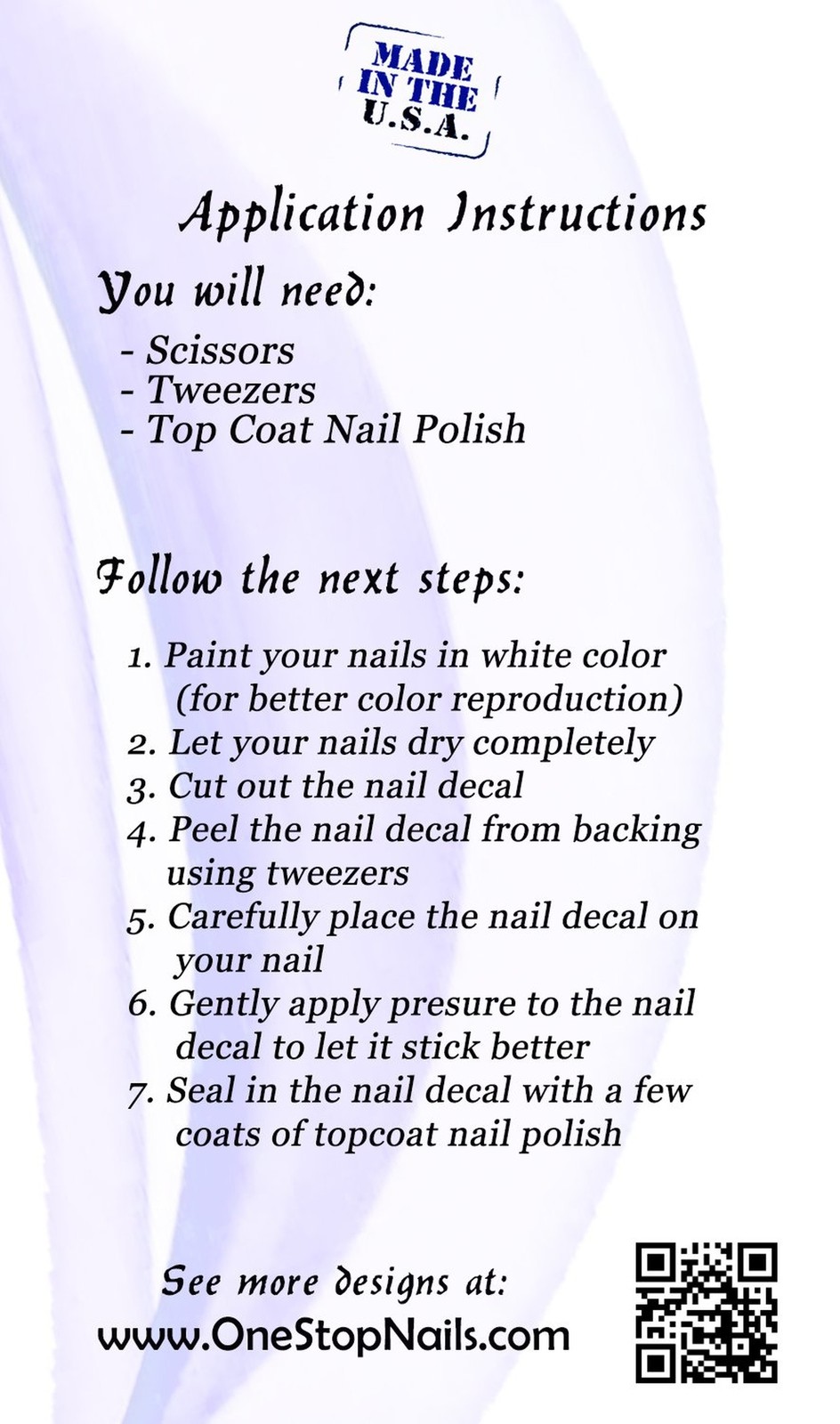 Emoji Clear Vinyl PEEL and STICK Nail Decals NOT WATERSLIDE