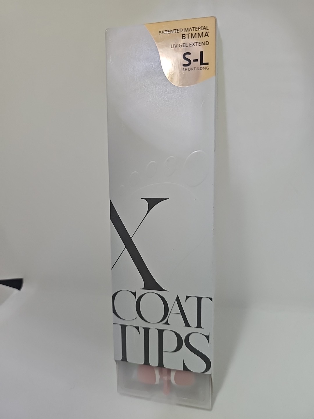 BTARTBOXNAILS XCOATTIPS Toenails French Short Square S-L Pink