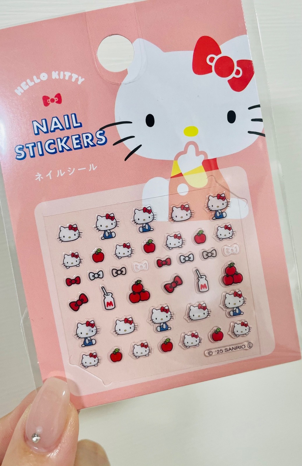Sanrio Nail Stickers Hello Kitty Kuromi Hangyodon Kawaii Nail Art Japan