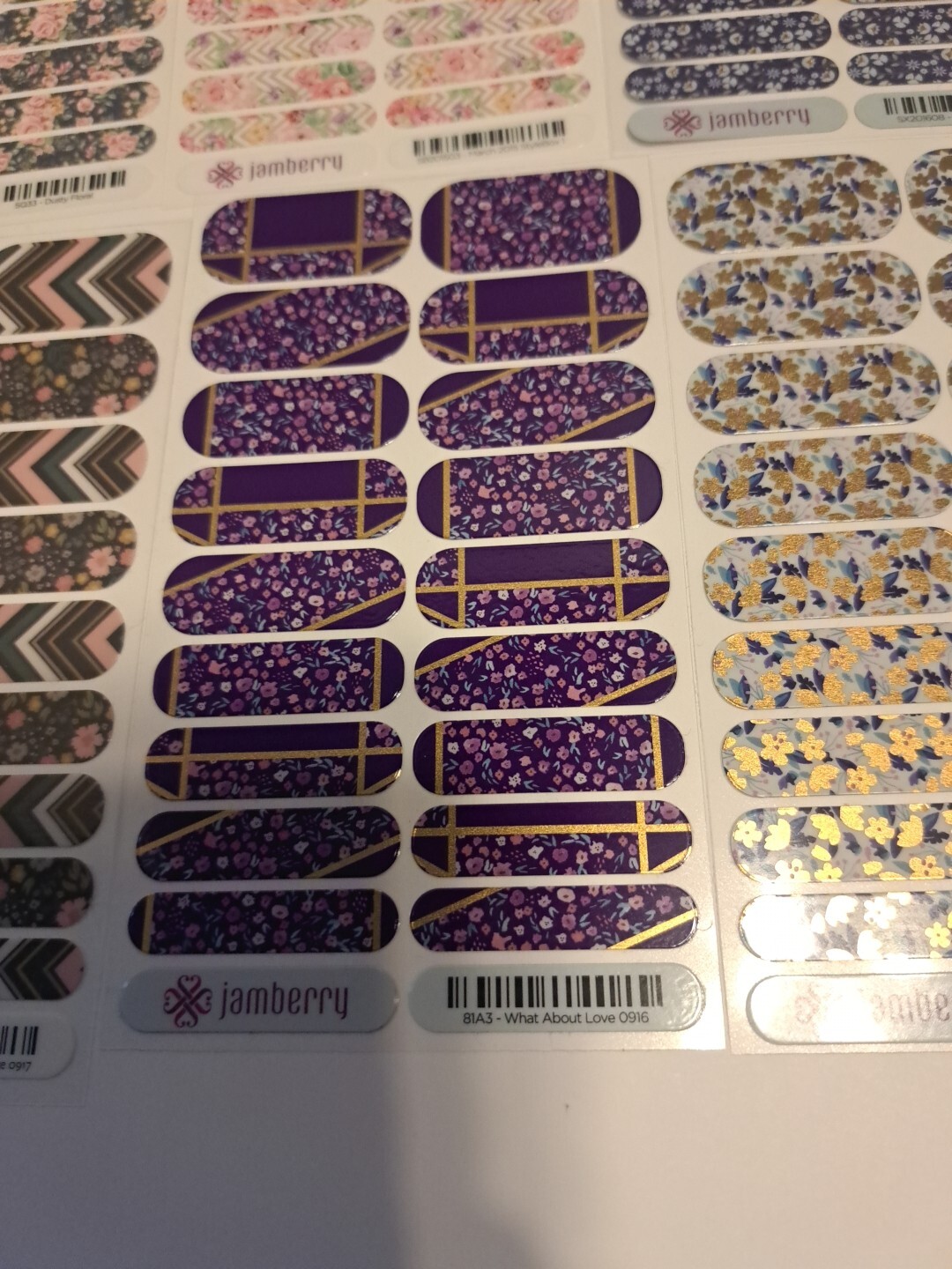Jamberry Nail Wraps Lot of 10 Full Sheets Spring Florals