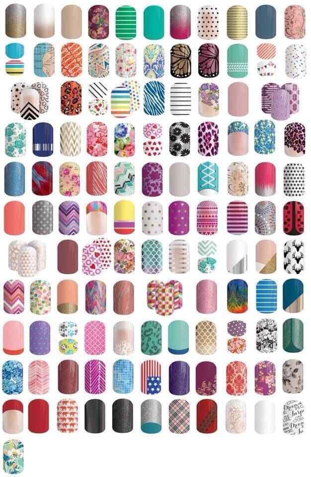 Retired Jamberry nail wraps in FULL sheets great gift!