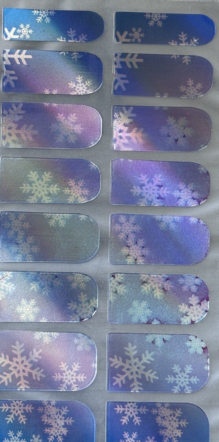 3 Multicolor 16 Patch In a Pack Nail Stickers Full Nail Wraps Strips Brand New.