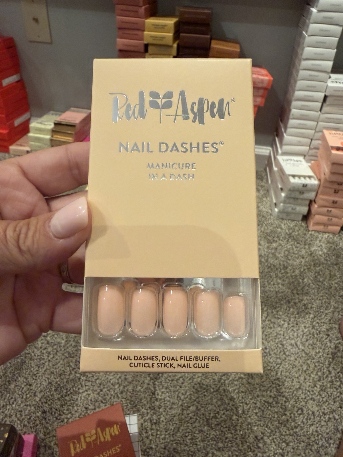 Red Aspen Nail Dashes