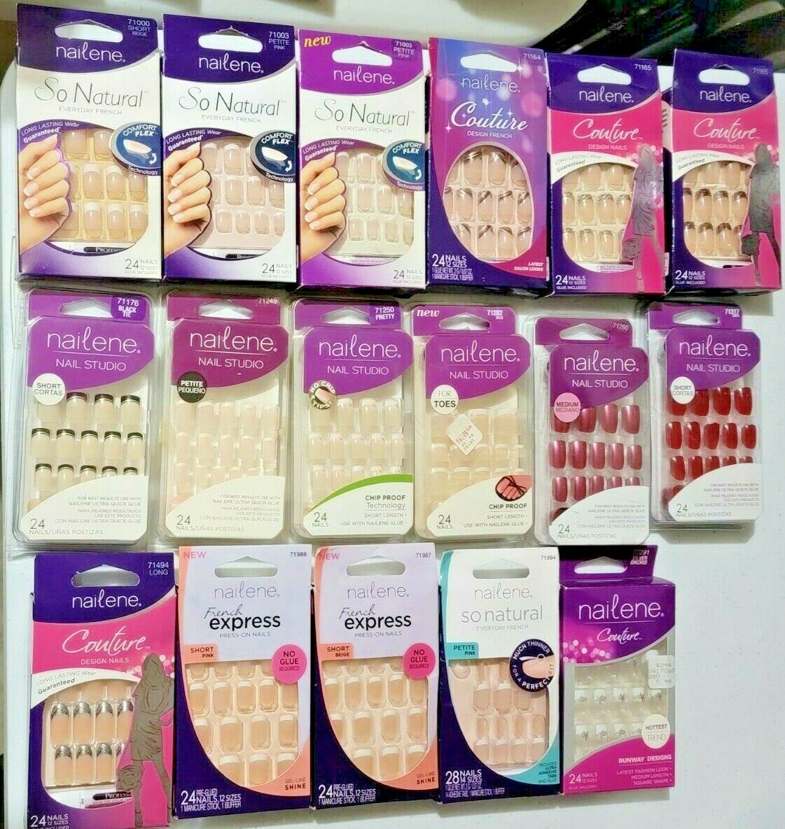 BUY2GET 1*NO GLUE* NAILENE Nail Studio So Natural Couture Daily Wear READ DESCR