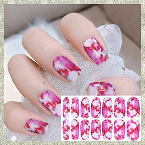 20 Sheets Marble Nail Polish Stickers – Peel & Stick Nail Marble Design-1