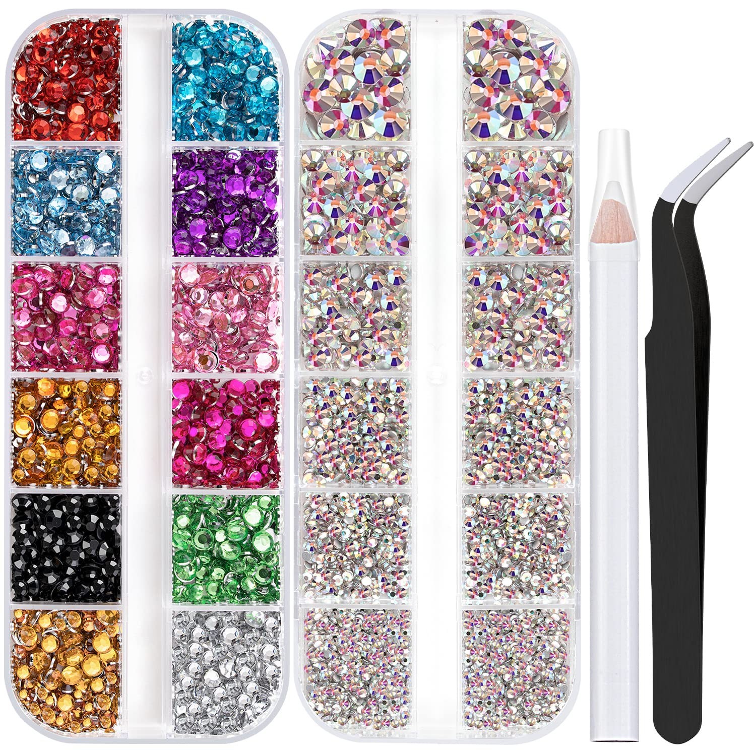 Piedras Para Uñas Conjunto De Diamantes De Imitación De Cristal 4520 piezas
