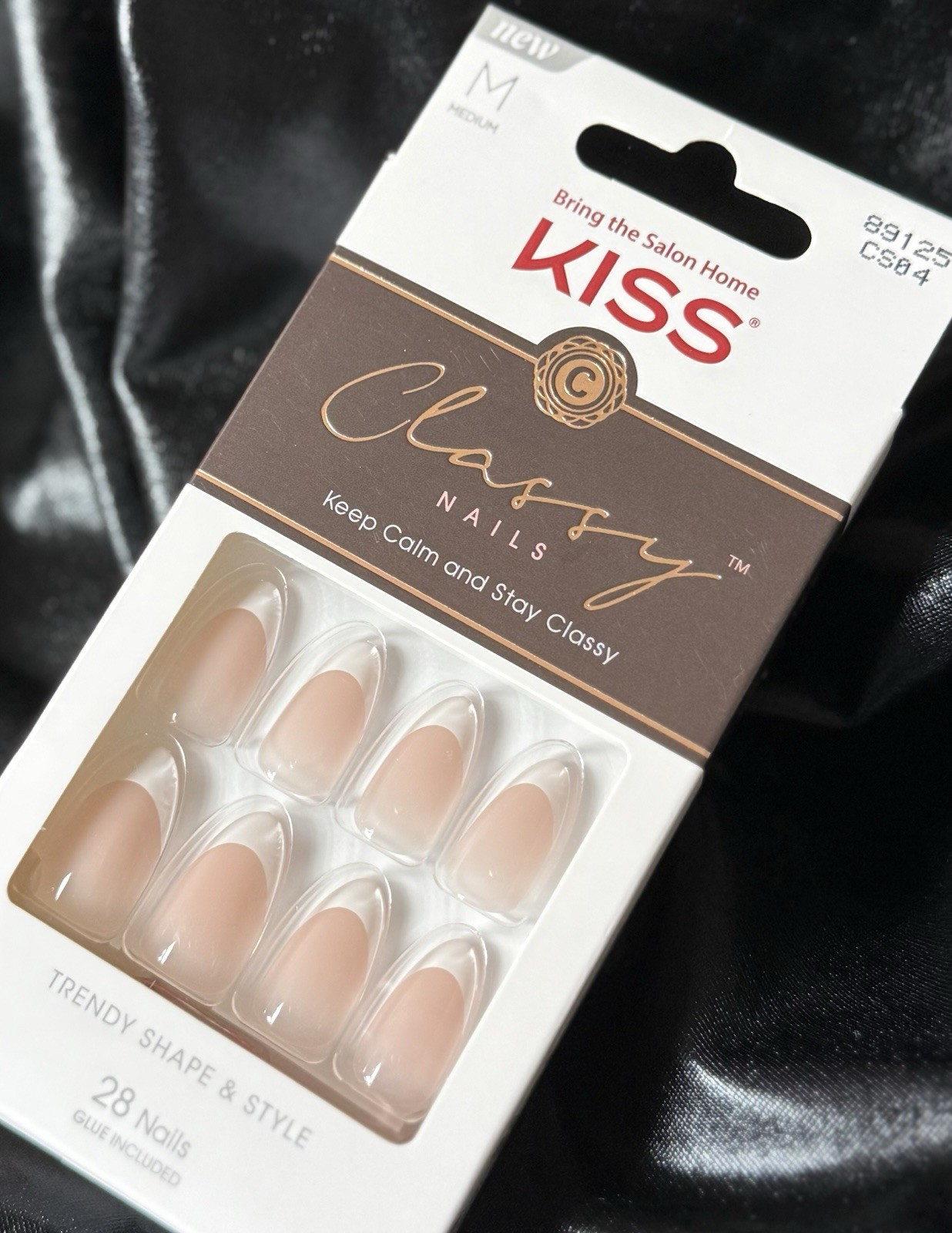 Kiss Classy French Press On Nail Set Of 28~Includes Free Gifts💝