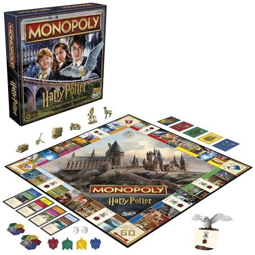 Hasbro Gaming Monopoly Harry Potter 29.2 x x 0.1 cm, Blue and Yellow