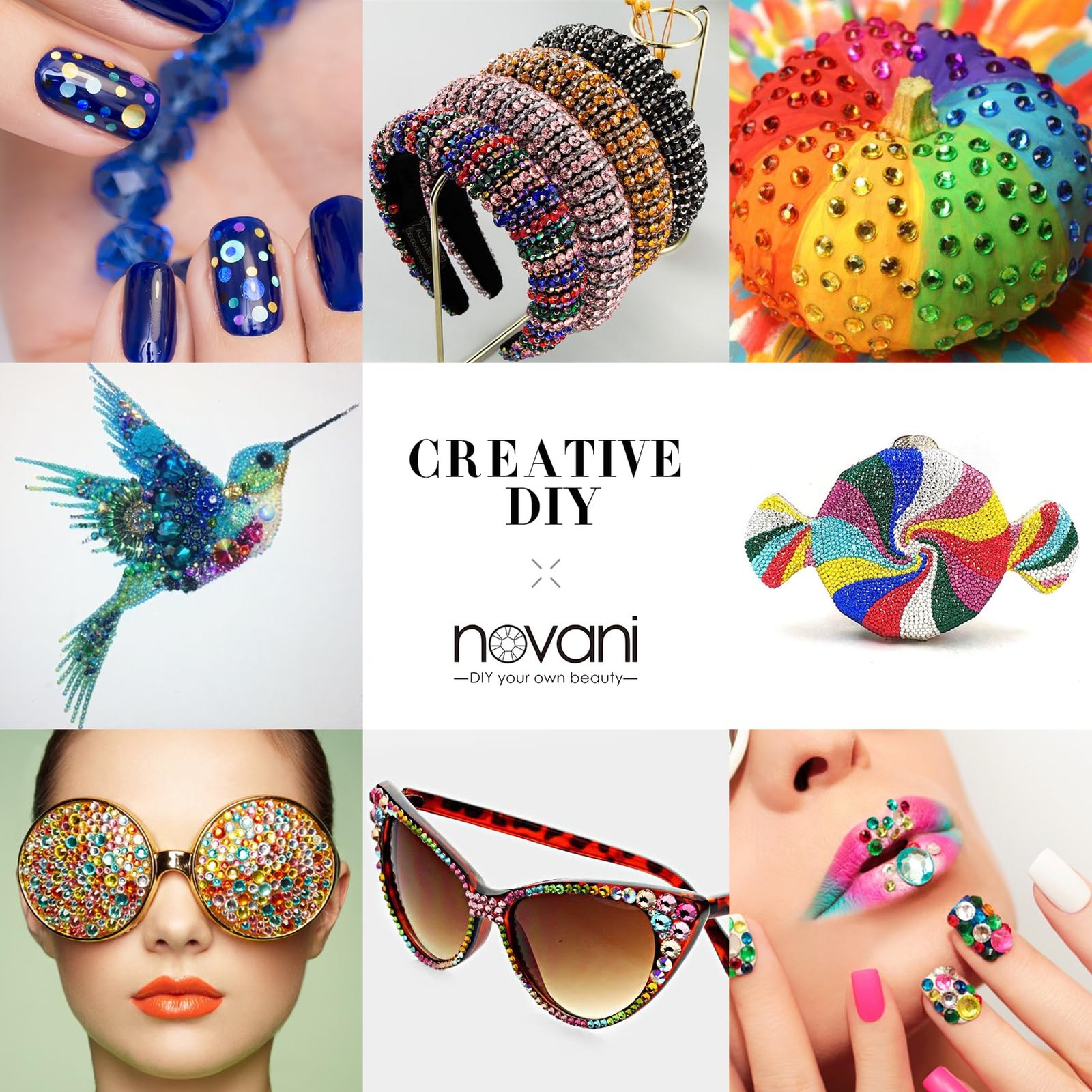 Novani 3000 Pieces Flatback Rhinestones Glass Round Gems Green Opal Crystals for
