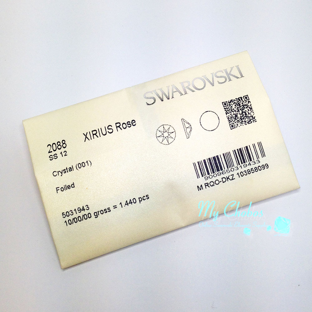 Swarovski 2058/2088 Flatback Foiled Rhinestones Factory Pack clear CRYSTAL (001)