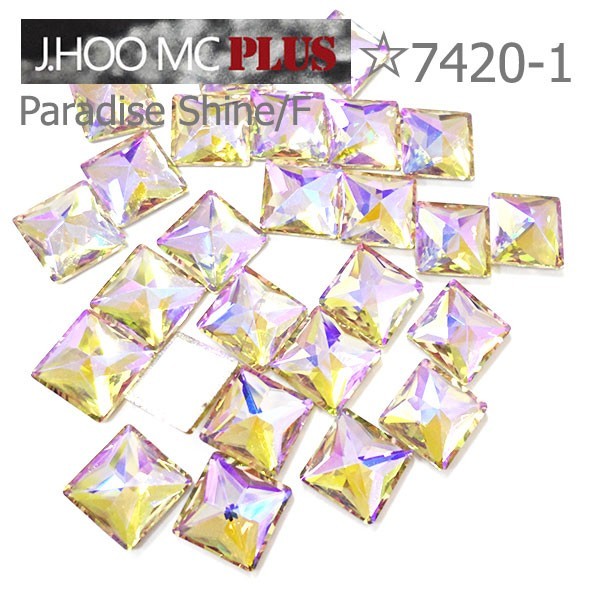 J.HOO Crystal 7420 Asymmetric Square Flat Back Rhinestones 10mm Nail Art (6pcs)
