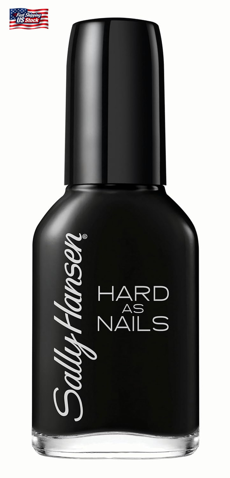 Sally Hansen Hard as Nails, Black Heart, Long Lasting, Chip Resistant, Opaque, S