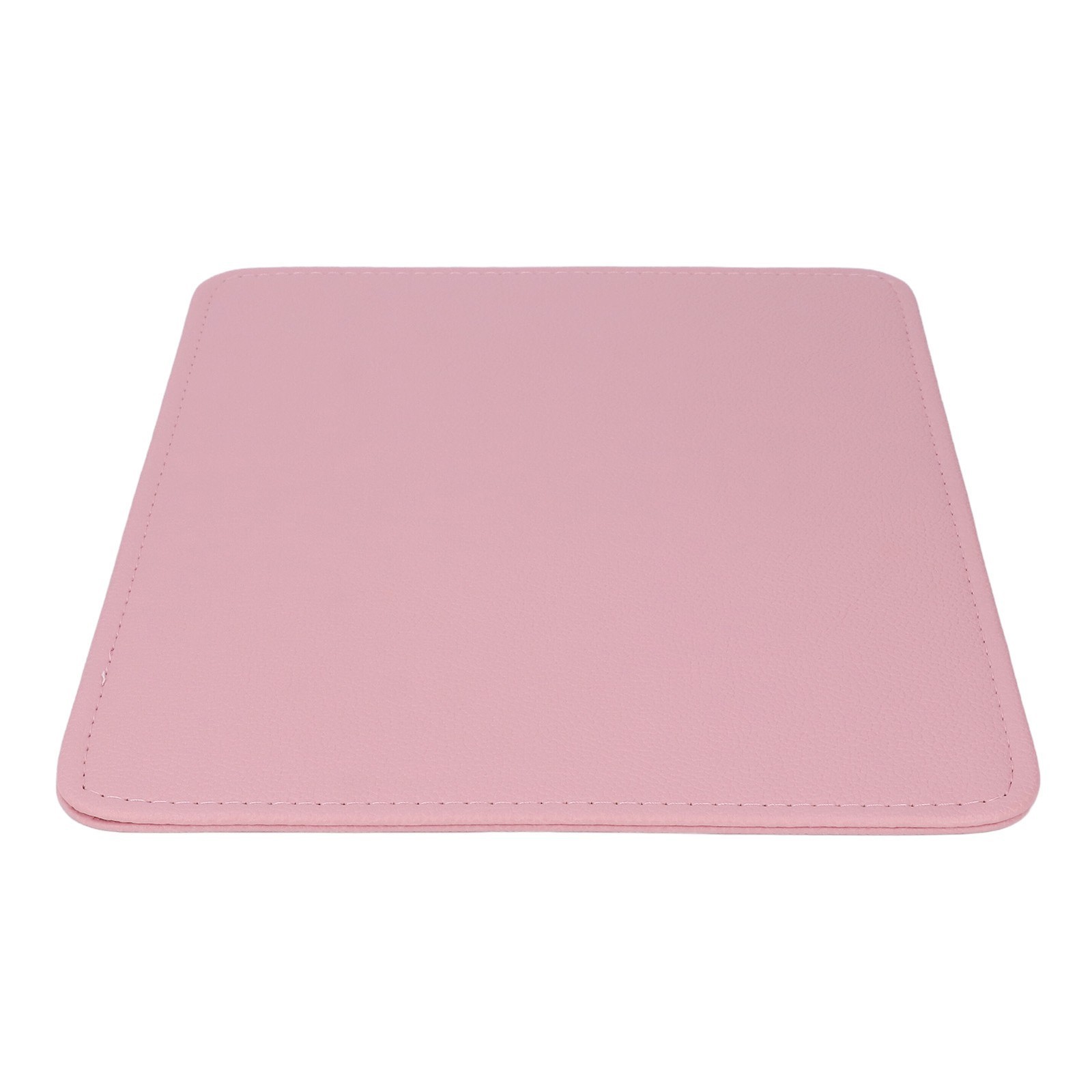Pink Nail Art Table Mat PU Leather Washable Litchi Pattern Nail Pad Manicure