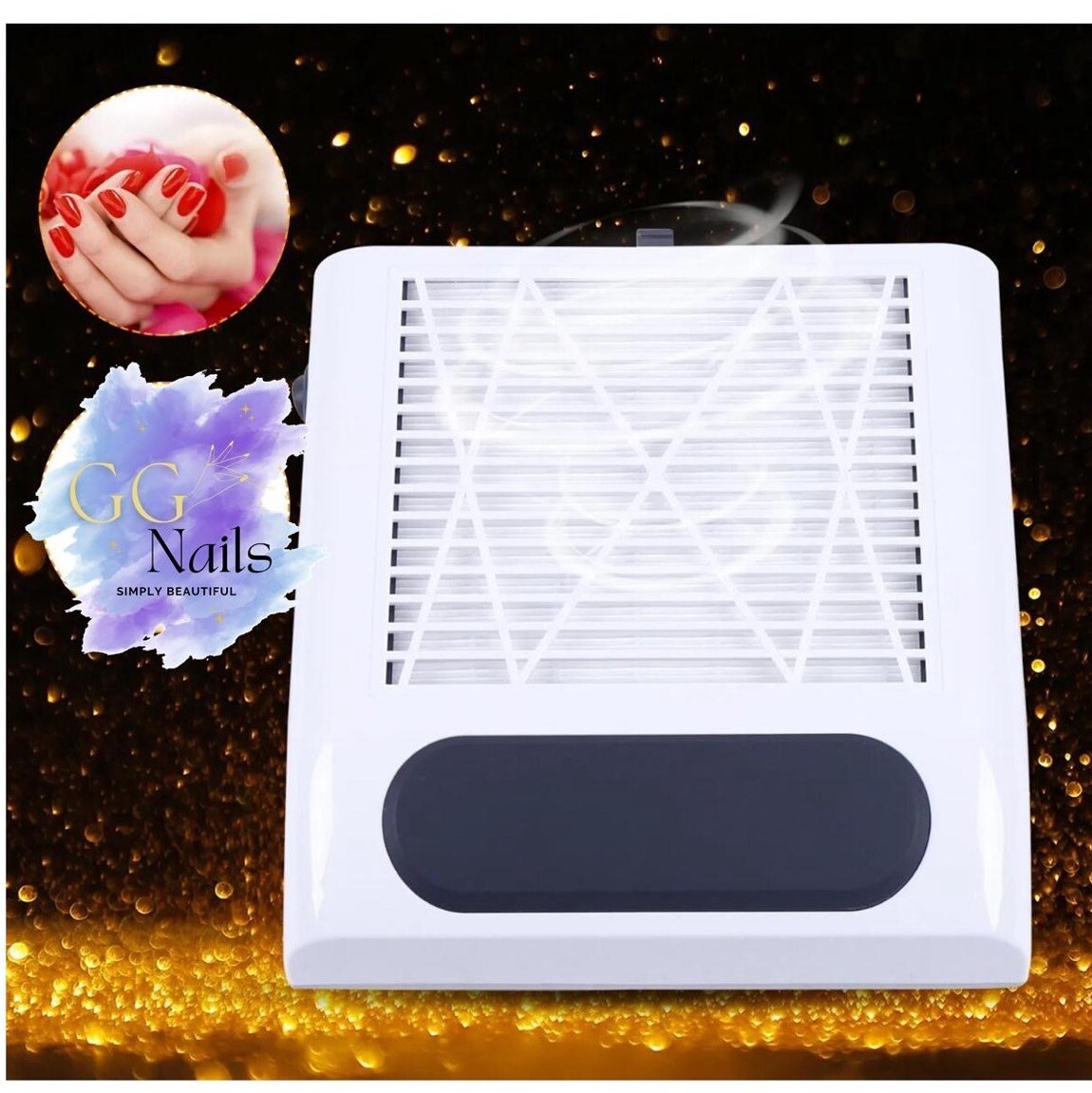 80W Nail Dust Vacuum Cleaner Nail💅🏼 Dust Collector For Manicure Extractor Fan