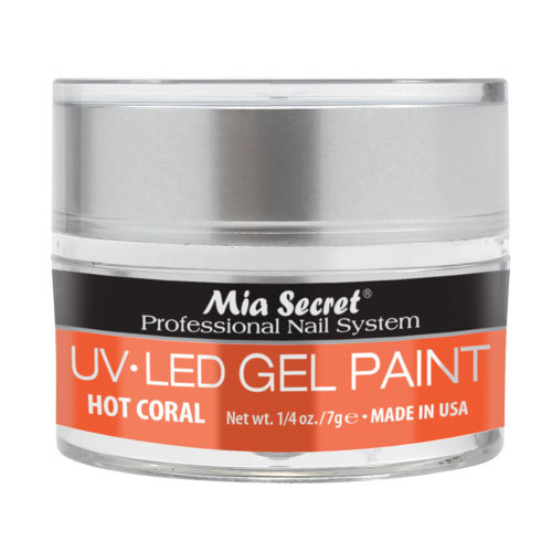 Mia Secret Gel UV LED Paint 0.18oz / 5g – HOT CORAL (5S-814)