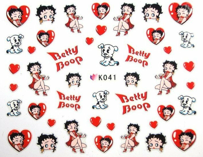 Disney Mickey ,Betty Boop 3D Nail Art Sticker Decal USA Seller Free Fast Ship