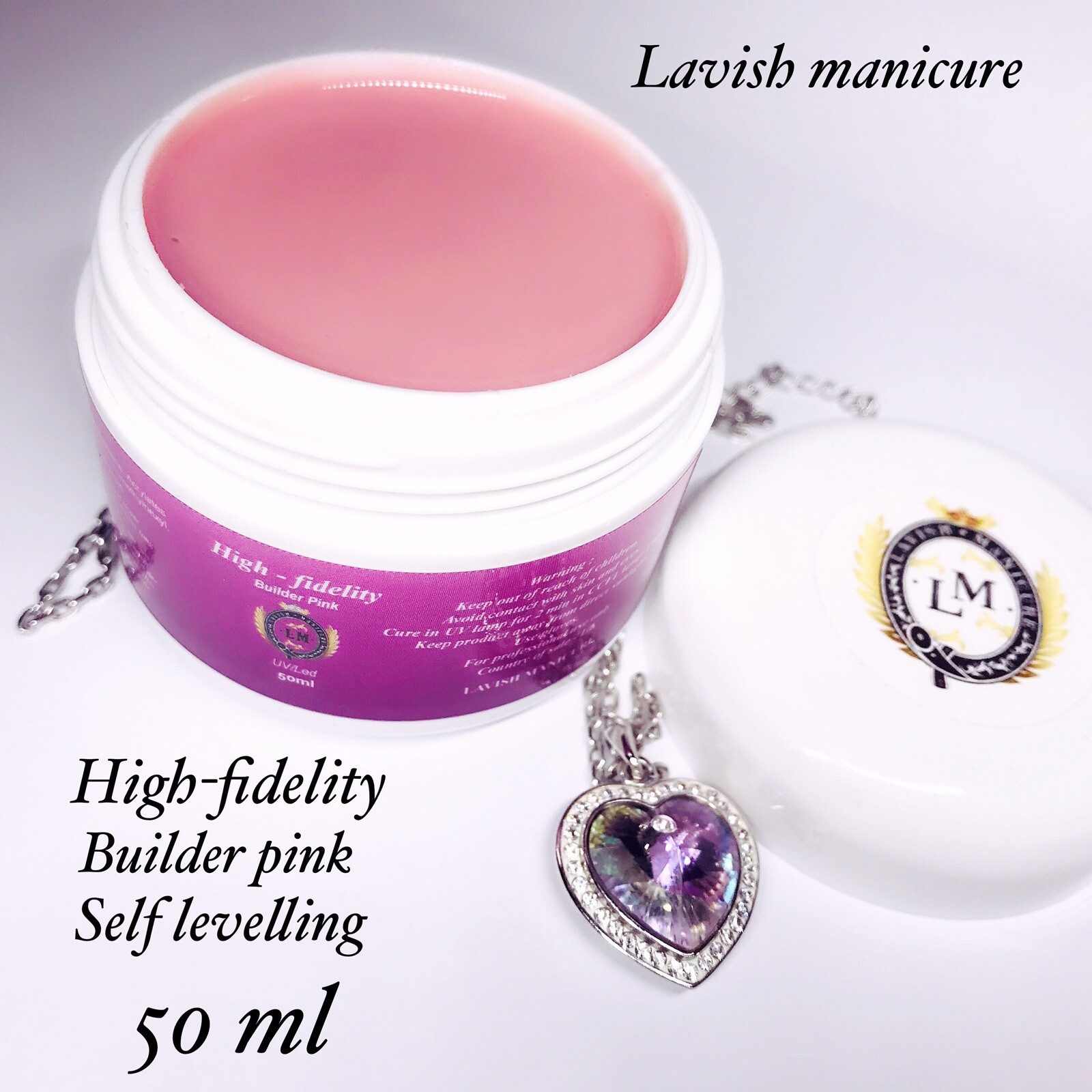 Lavish Manicure Camouflage Pink Gel For Extension Nails , Self levelling 50ml