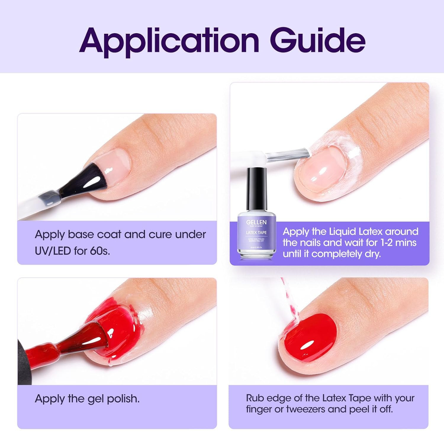 Liquid Latex for Nails, Peel off Cuticle Guard for Nail Polish Skin Barrier P…