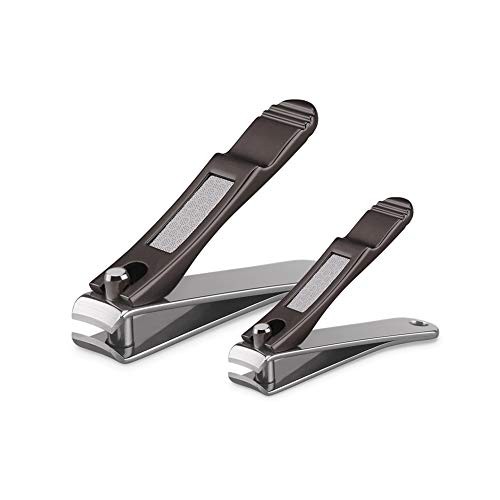 Nail Clippers Set with Build-in Nail File, Durable Sharp Zinc Alloy Fingernail