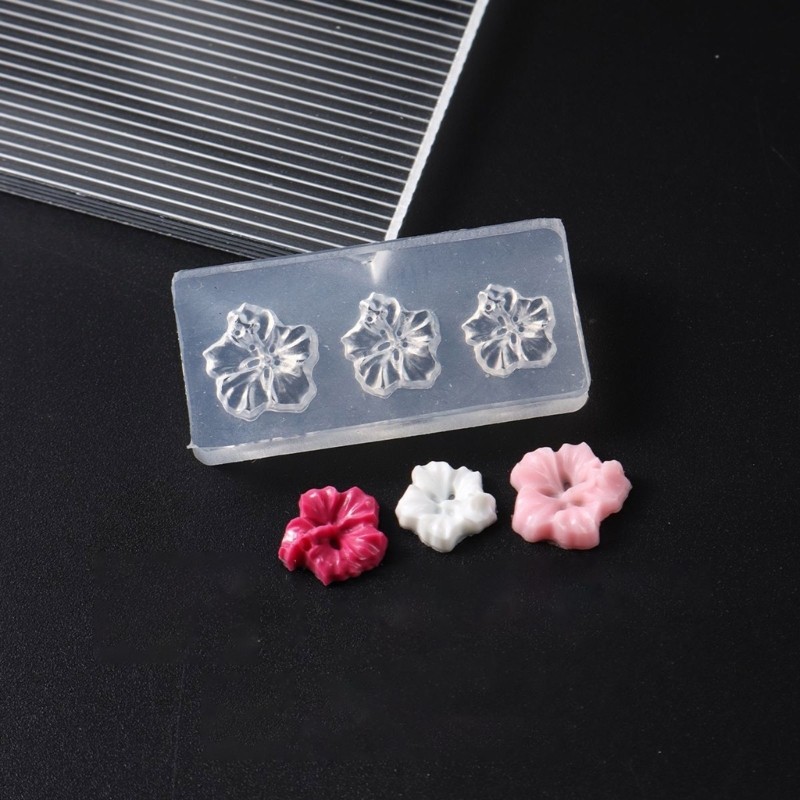 Flower Molds Nail Art Silicone Molds Nail Carving Mould Manicure Template Tool