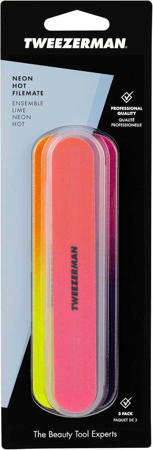 Neon Hot Nail Filemates, 3 Count