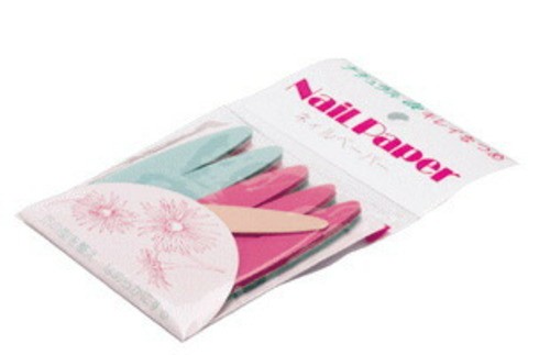 P.Shine Nail Beauty Care Compact Paper File Cushioned 5pcs & Emery Pads 1pcs