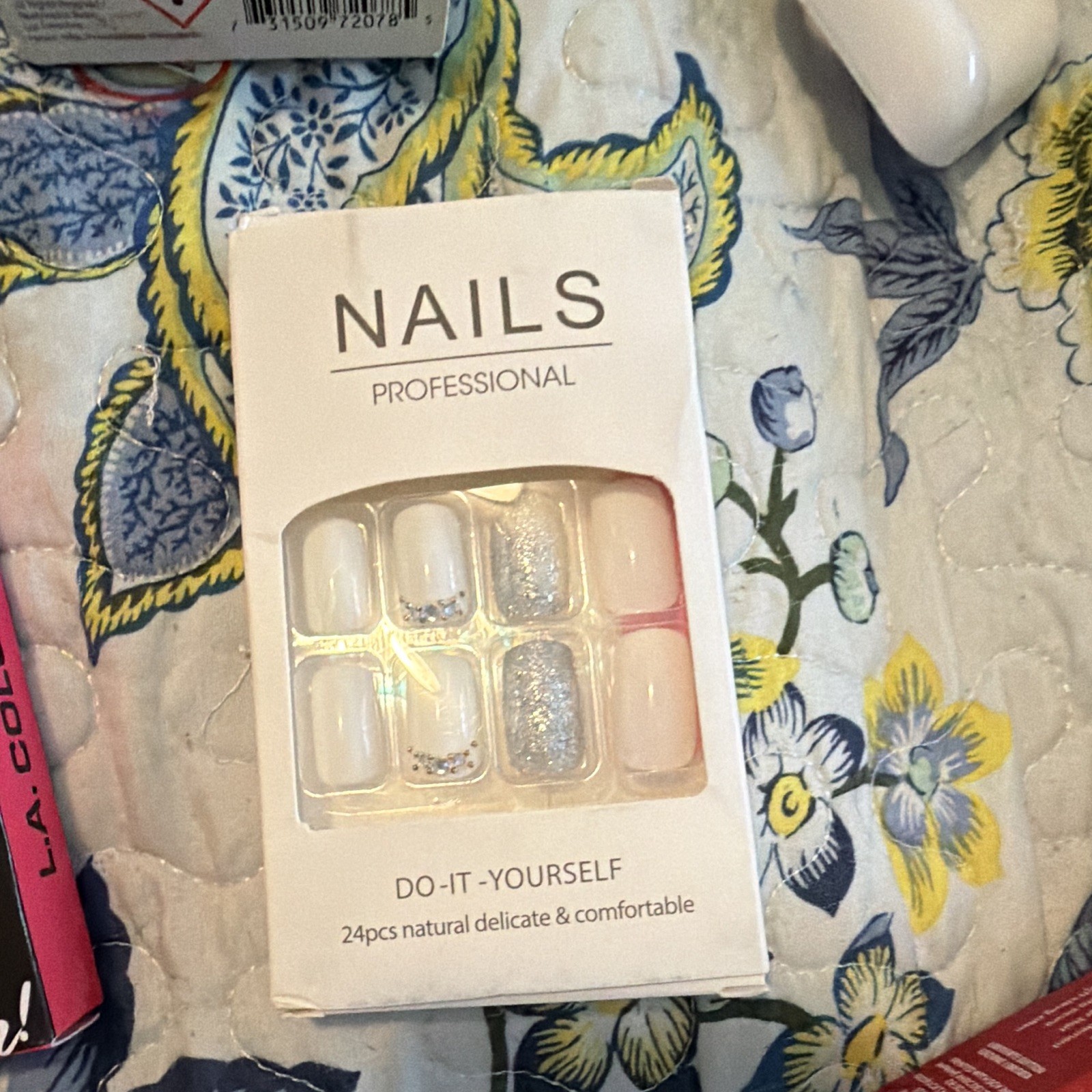 KISS imPRESS Glam Fantasy L.A. Colors Press-On Nails Lot Short Square French