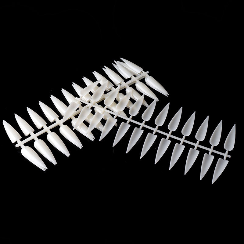 240 Pcs Long Stiletto False Nail Tips Acrylic Full Cover Fake Nails Art Manicure