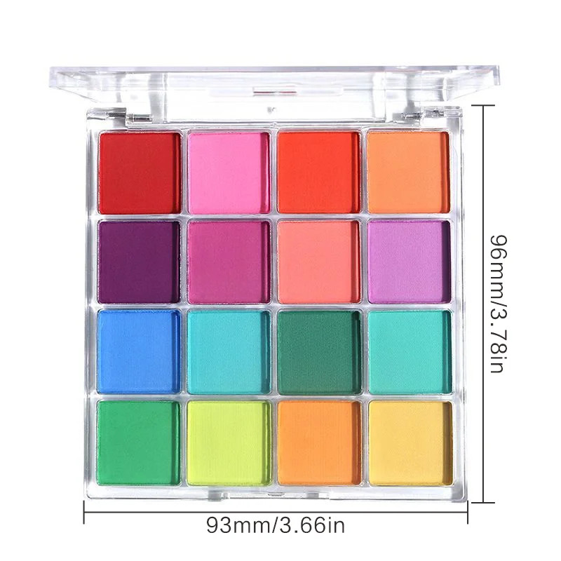 Colors Solid Rubbing Powder Nail Pigment Palette Set Gradient Ombre Nail Dust fo