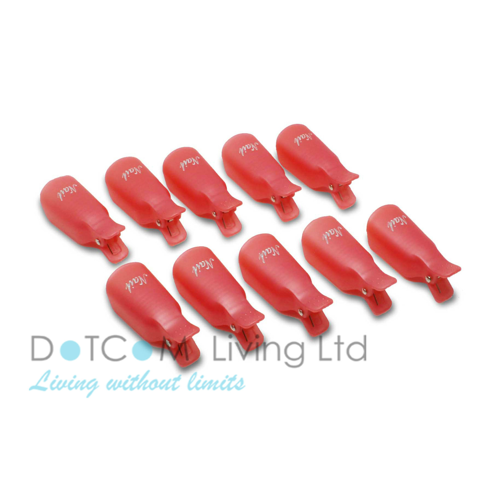 10 Wearable Soaker Wrap Cleaner Clip Cap Gel Polish Remover UV Acrylic Nail Art