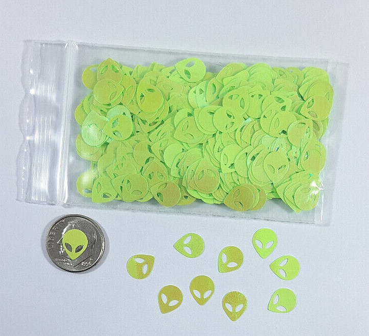 Alien Shaped Solvent Resistant Glitter For Nails-Resin-Tumblers-Art-Crafts