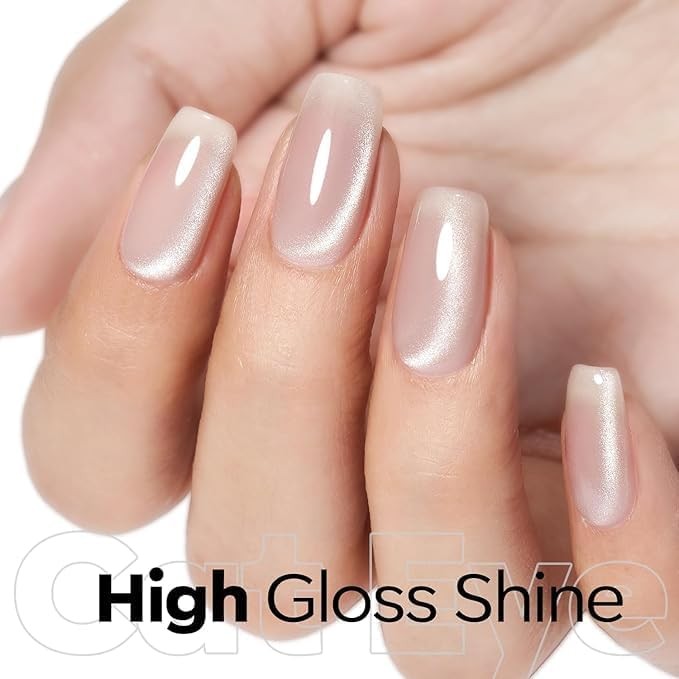 Cat Eye Magnet for Nails, 3-in-1 A 3-in-1 Sliver Double Head Cat Eye Magnet