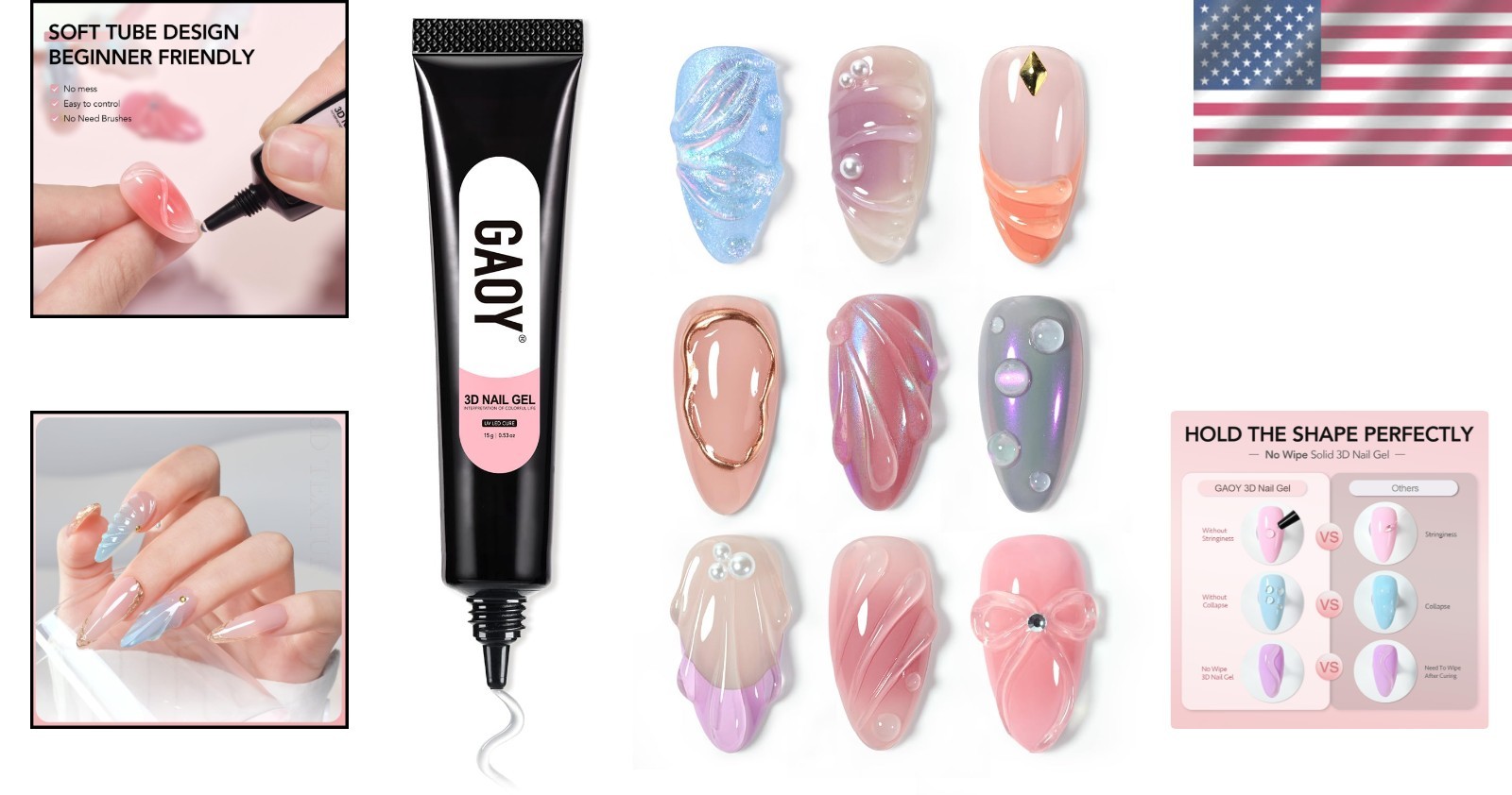 Anti Stringy 15g Nail Gel for Creative Artistry – DIY Nail Design Essential