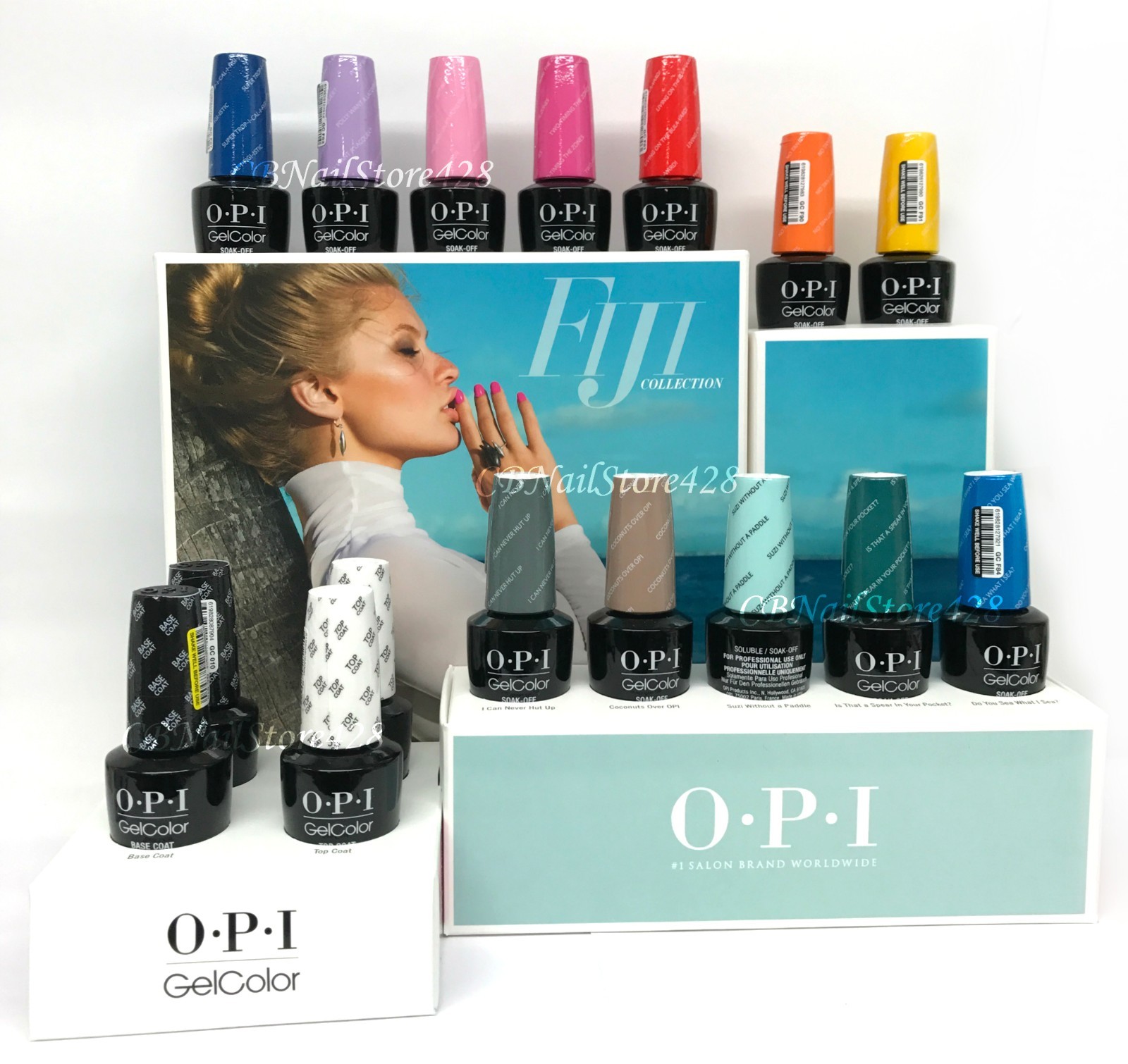 Gelcolor Soak-off Nail Polish – FIJI Collection – Pick Any Color/Base/Top 0.5oz