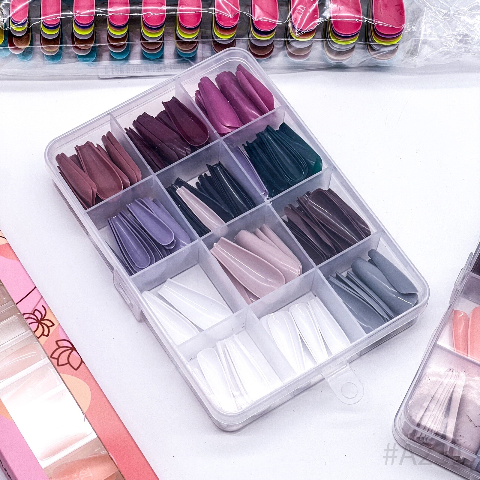 Assortment Press-On-Nails Nails Ballerina various Colors (4 pcs.)