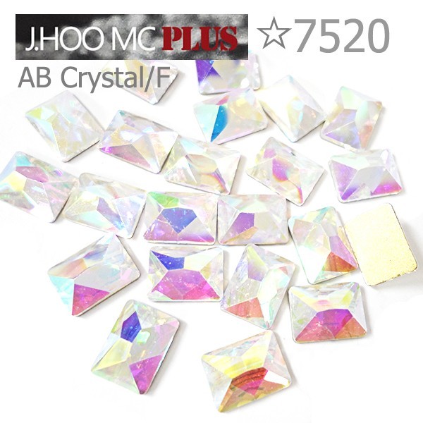 J.HOO Crystal 7520 Cosmic Flat Back Rhinestones 8×6mm Nail Art (10pcs)