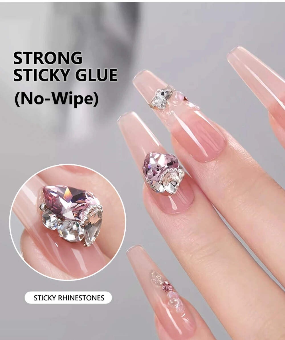 CHUNSHU Super Strong Sticky Nail Glue Gel For Rhinestones Nail Art Decorations 1