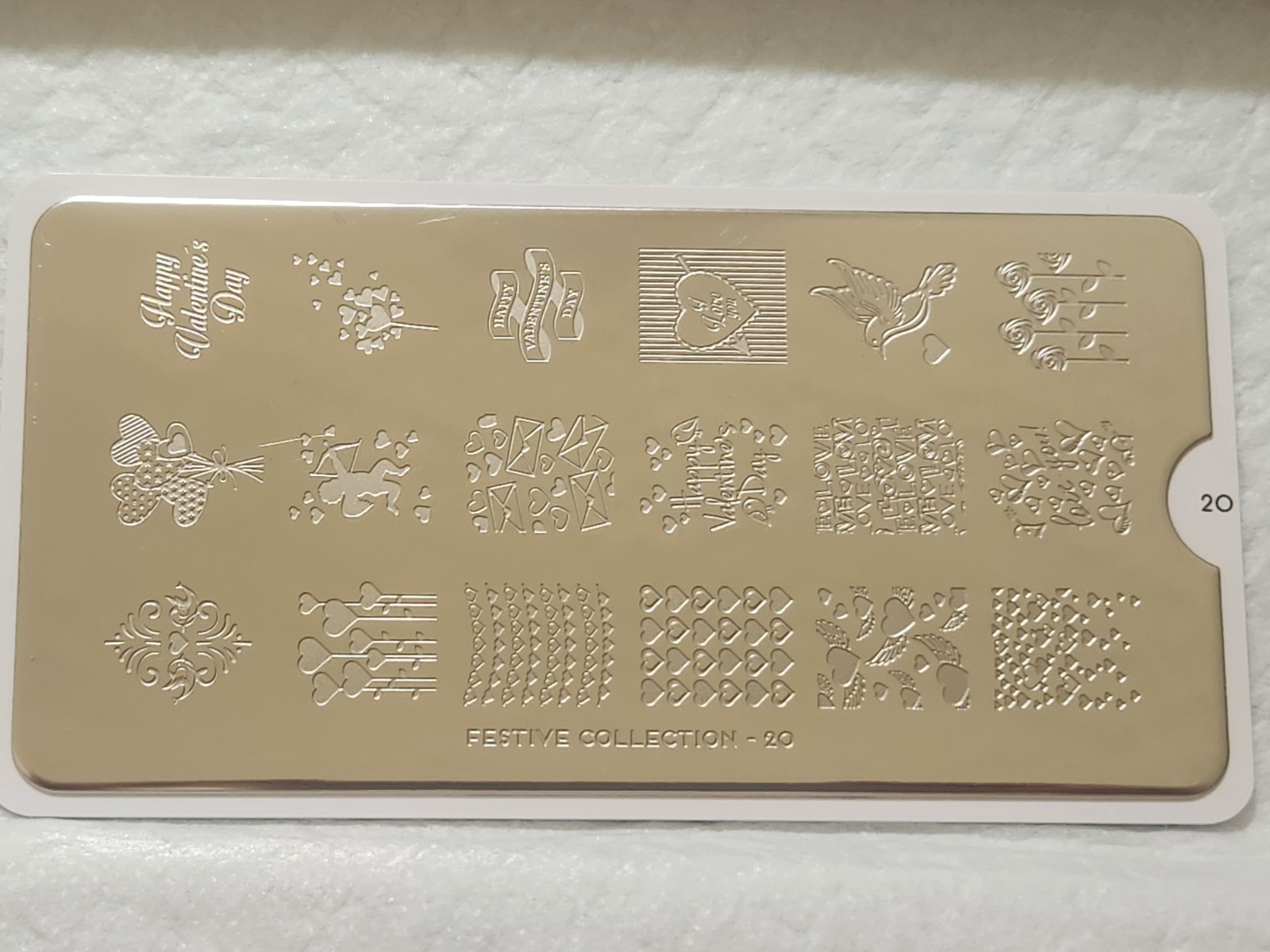 MoYou London Nail Stamping Plate – Festive 20 Valentine’s Day, Love