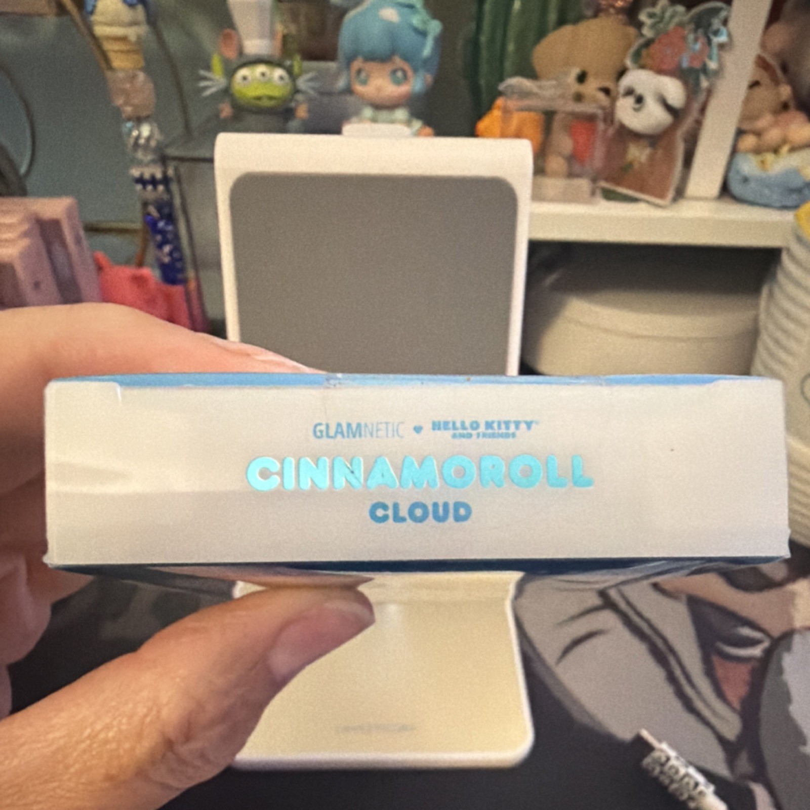 Glamnetic Cinnamoroll Cloud Press-On Nails Pre-Designed Gray White Glue Included
