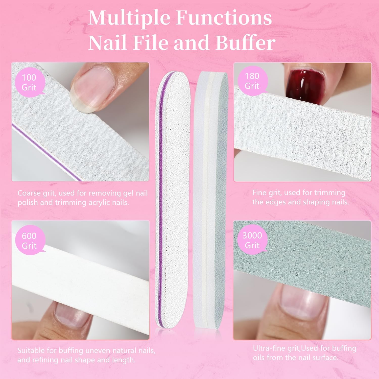 JEWHITENY Gel Nail Polish Remover Set: 2 Bottles of 10ml Clear-1