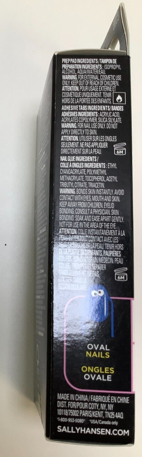 Sally Hansen Salon Effects Perfect Manicure, Oval Nail, Sesame Street, 4 Pack