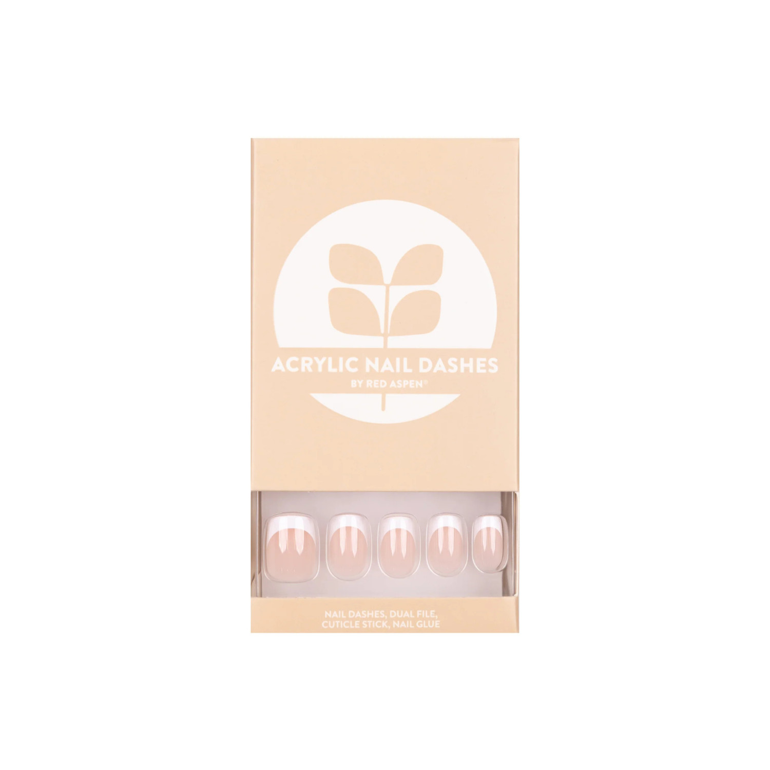 Red Aspen – Nail Dashes Press-On Nails (Reliable Rozlyn, Short Squoval)
