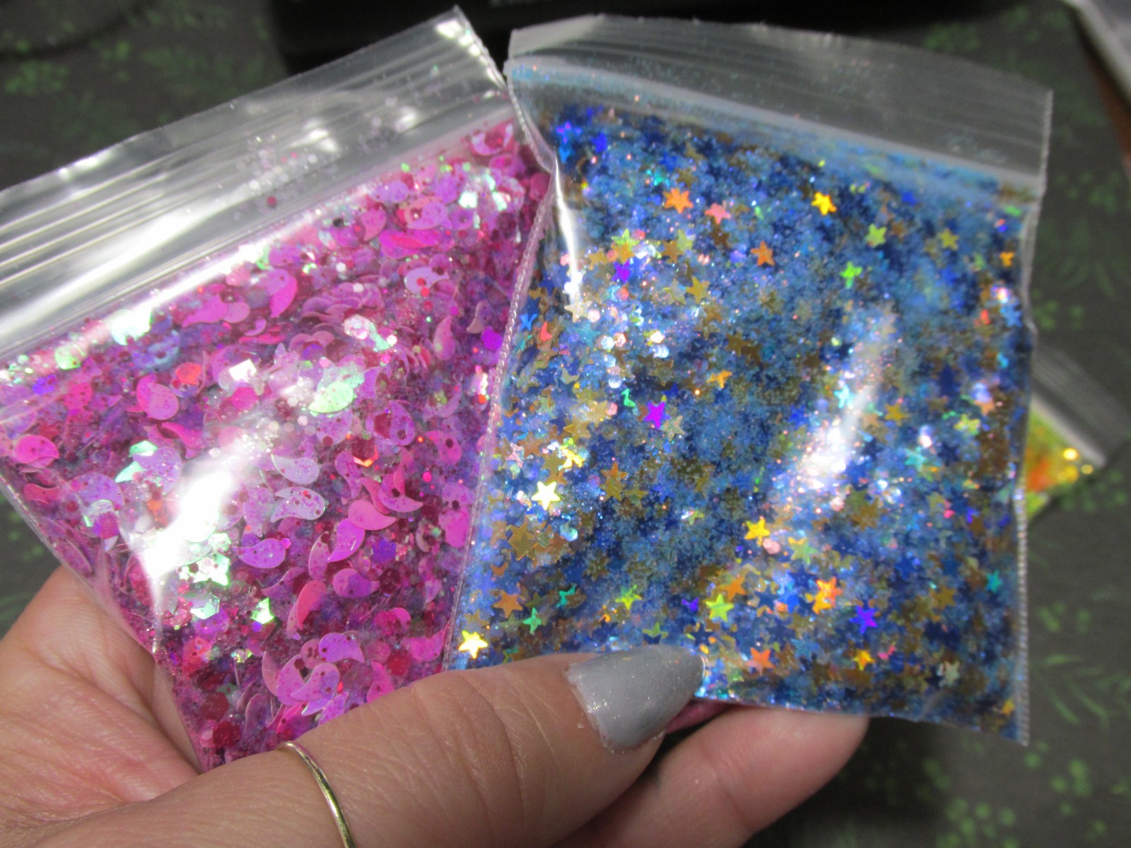 15 bags Glitter mixes for nail art Bundle