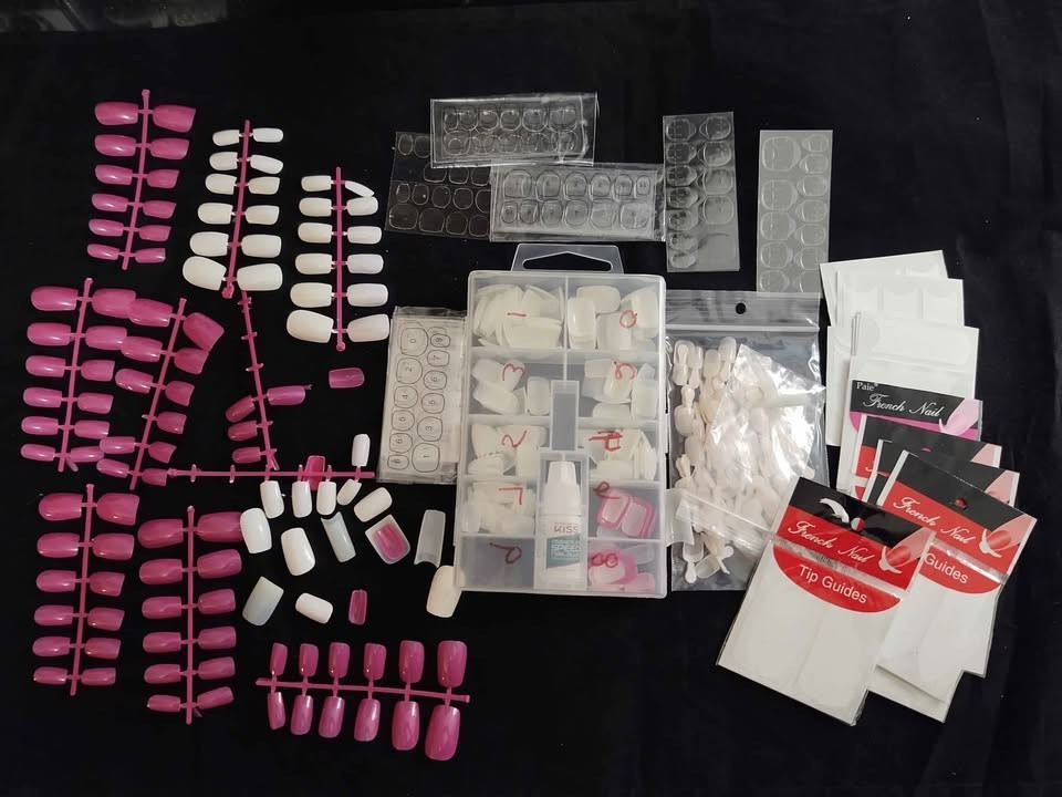 Huge lot of press on false fake nails and accessories