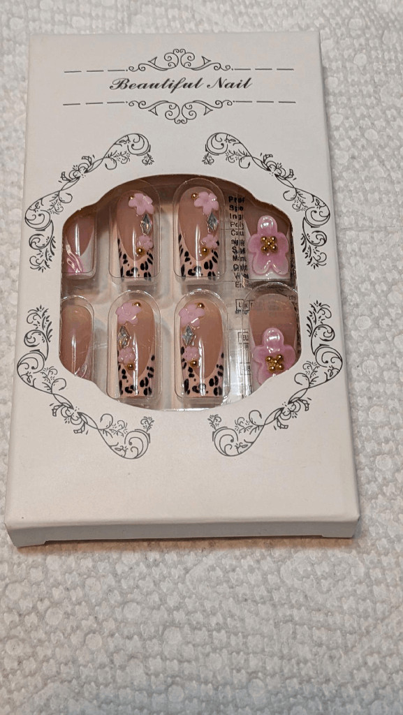 NEW 24pcs/Set Press On Nails Sweet Leopard Pring – JUST ADORABLE!!!