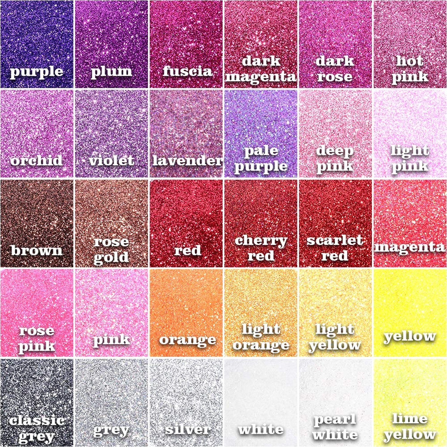 Fine Glitter, YGDZ 300g 60 Colors Extra Fine Craft Resin Glitter Packs, for T…