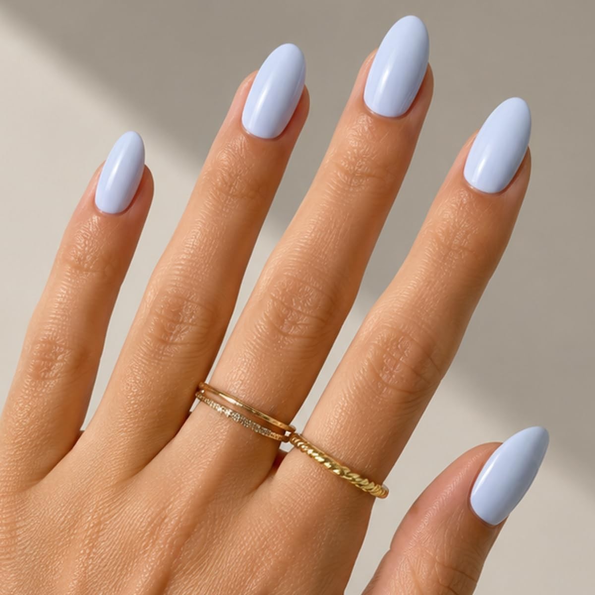 Instant Mani Press-On Nails, BP, Medium, Almond | Salon-quality glue-on manicure