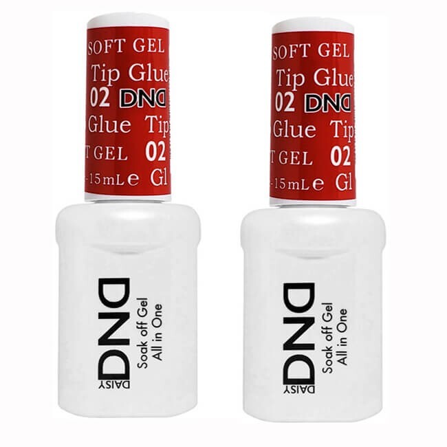 DND Gel E Tip Glue for Soft Gel Tips #02 (Pack of 2)